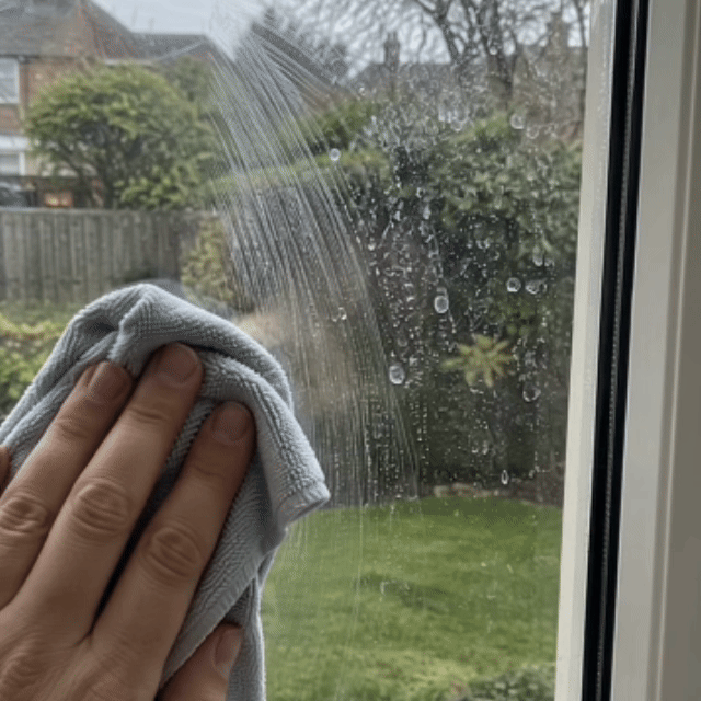 You wipe. Ten minutes later, the streaks are back.